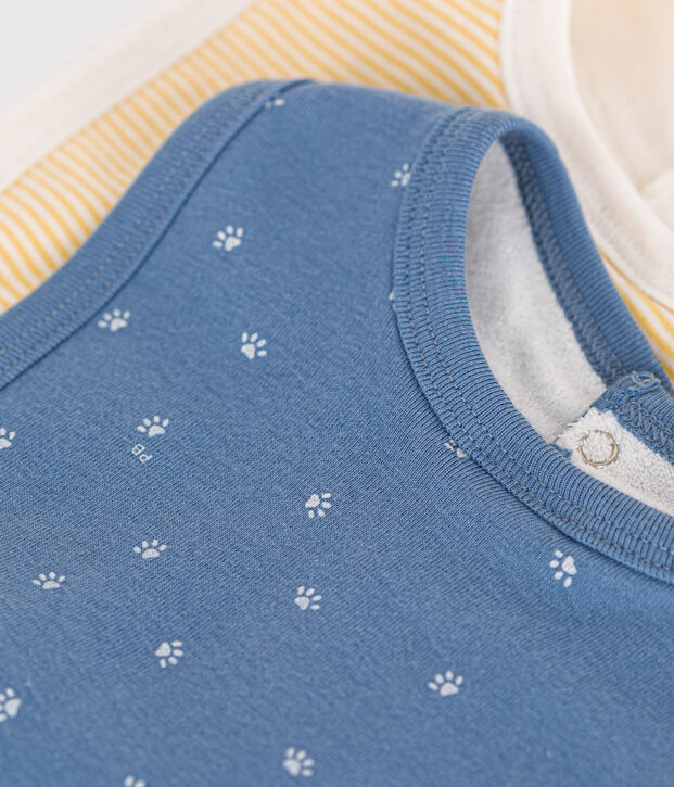 Lots de 2 bavoirs imprim&eacute;s b&eacute;b&eacute; multicouleur