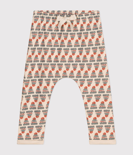 Pantalon en jersey épais imprimé bébé blanc AVALANCHE/ MULTICO