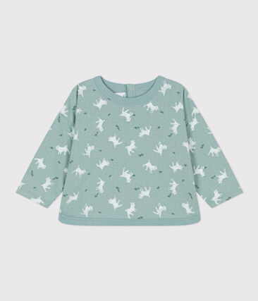 PETIT BATEAU - Tee-shirt manches longues en tubique bébé