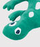 Coussin lézard en velours vert GAZON