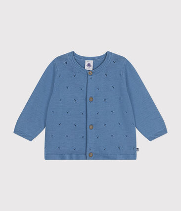 Cardigan en tricot de coton ajouré bébé