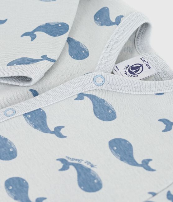 Pyjama bébé en coton sans pieds imprimé CO2/ ADRIATIC