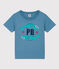 Tee-shirt manches courtes en coton enfant garçon vert LAVIS/bleu VERDE