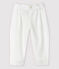 Pantalon cérémonie rayé en popeline bébé garçon blanc MARSHMALLOW