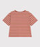 Tee-shirt le Boxy en coton rayé femme FAMEUX/ AVALANCHE