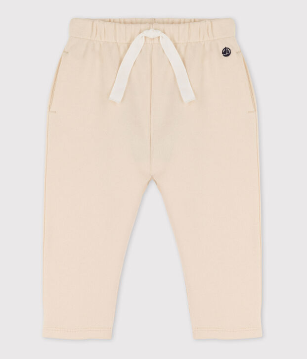 Pantalon en molleton b&eacute;b&eacute; &eacute;cru
