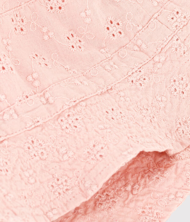 Bob broderie anglais b&eacute;b&eacute; rose