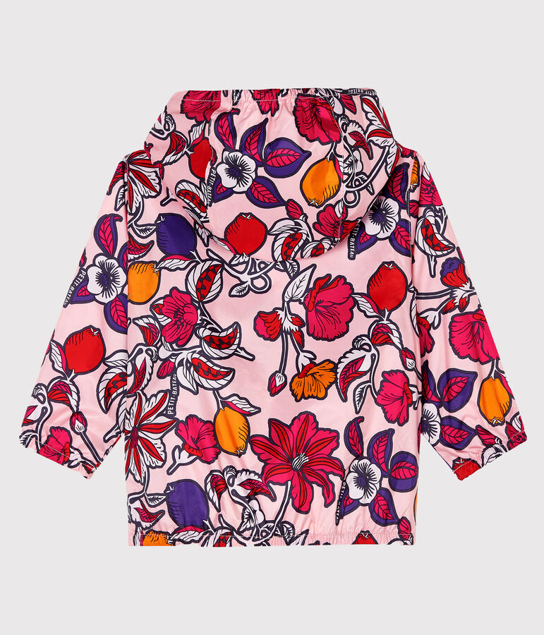 Coupe-vent anti-UV UPF 50+ b&eacute;b&eacute; mixte rose PATIENCE/blanc MULTICO