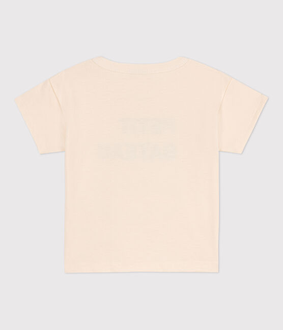 Tee-shirt manches courtes bébé en jersey avec motif écru AVALANCHE