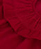 Robe manches longues en velours bébé rouge CORRIDA