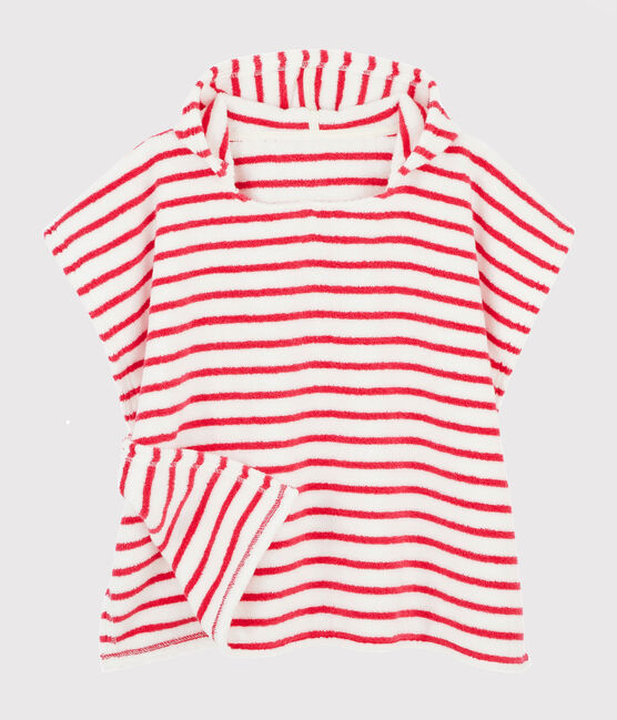 Poncho de plage à capuche bébé mixte rose GEISHA