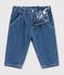 Pantalon b&eacute;b&eacute; en denim uni bleu