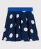 Jupe en coton enfant fille bleu MEDIEVAL/blanc MARSHMALLOW