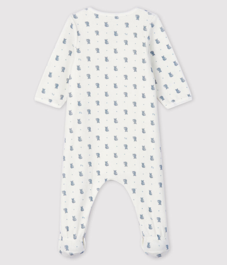 Bodyjama &agrave; imprim&eacute; koalas b&eacute;b&eacute; en velours de coton biologique blanc MARSHMALLOW/blanc MULTICO