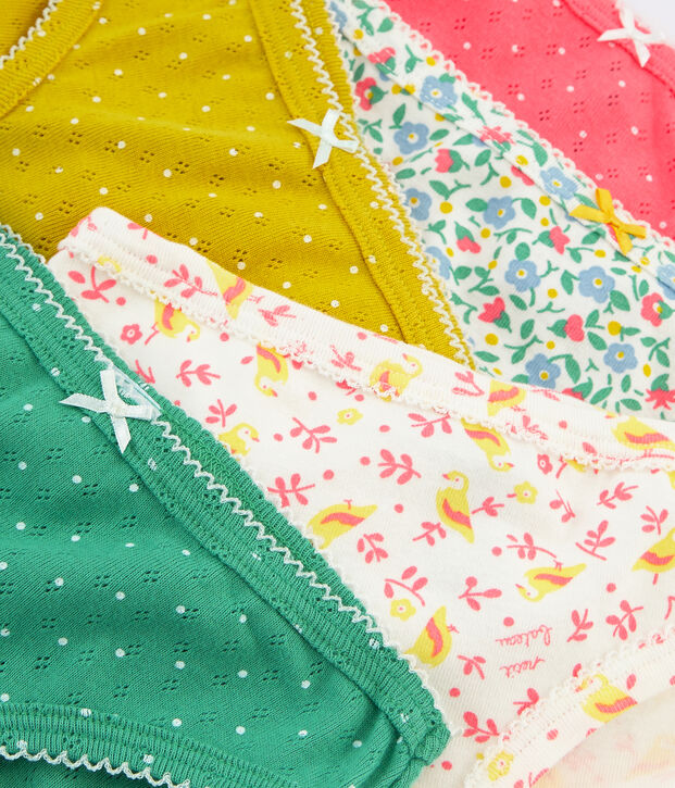 Lot de 5 culottes petite fille multicouleur