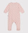 Bodyjama imprimé mini cœurs en velours bébé rose SALINE/ ROSEWOOD