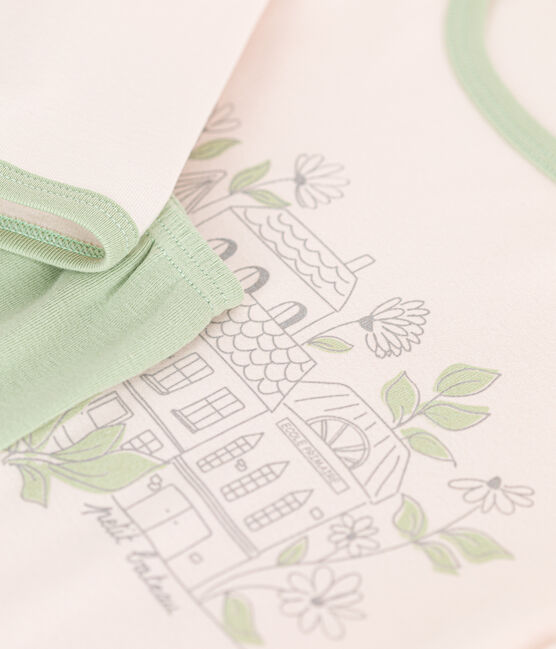 Pyjama manches longues fille en coton PANACOTTA/ SABIO