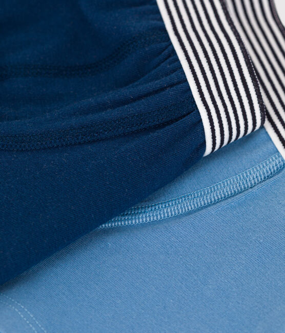 Lot de 2 boxers enfant en coton et élasthanne unis variante 1