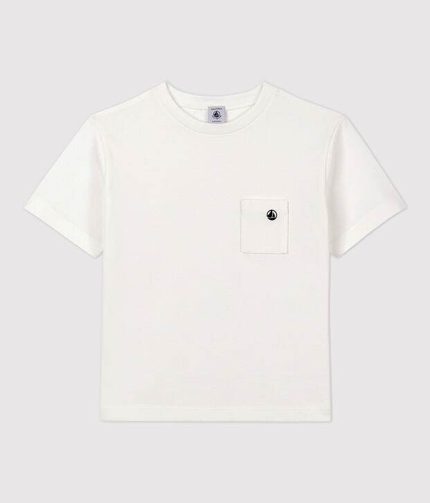 Tee-shirt enfant garcon blanc