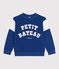 Sweatshirt enfant en coton bleu CREPUSCULE/ MILK