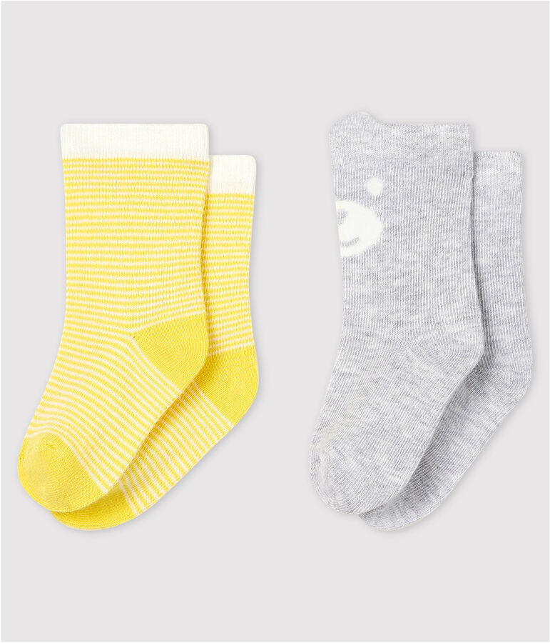 Lot de 2 chaussettes &agrave; motif b&eacute;b&eacute; gar&ccedil;on variante 2