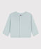 Cardigan bébé en coton vert BULLE