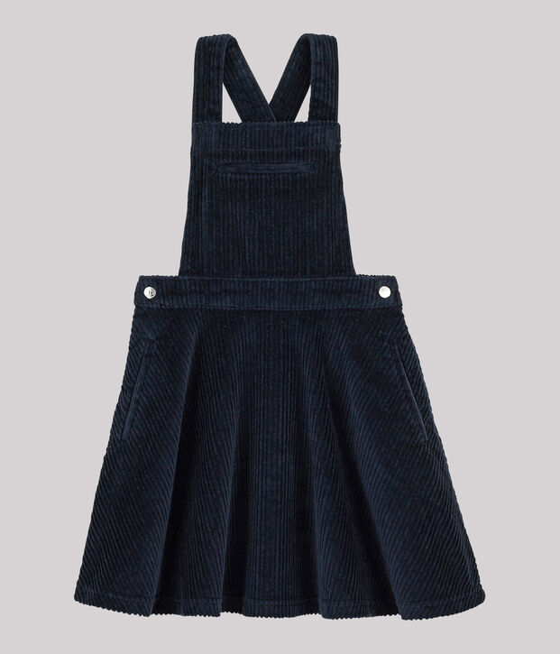 Robe salopette enfant fille bleu