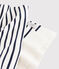 Echarpe rayée en coton Femme/Homme blanc MARSHMALLOW/bleu SMOKING