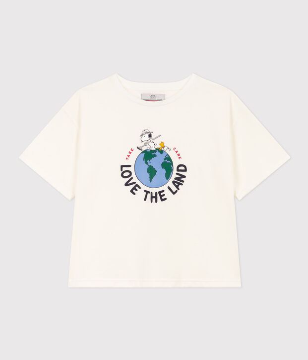 T-shirt LE BOXY en coton Femme blanc