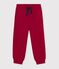 Pantalon de jogging enfant en coton rouge