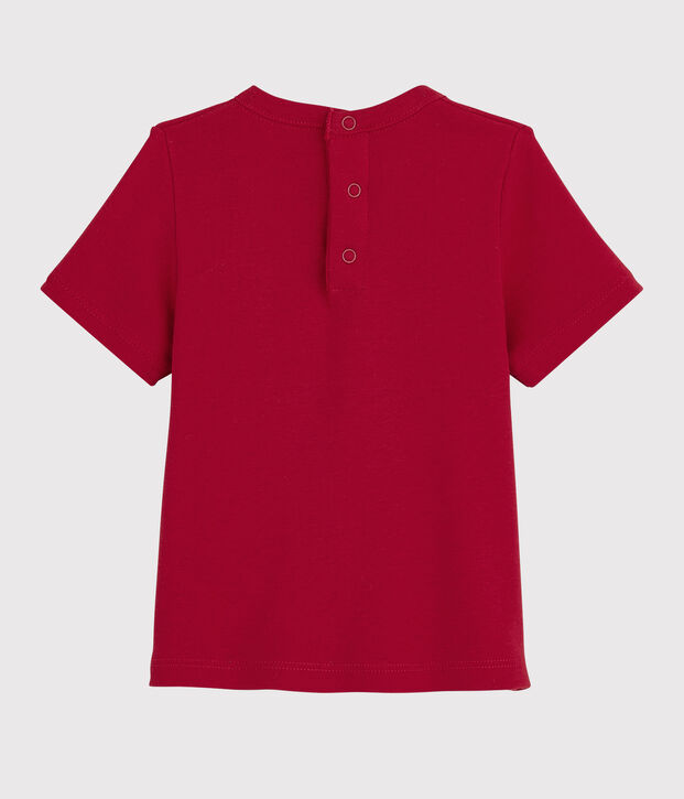 Tee-shirt manches courtes b&eacute;b&eacute; fille rouge
