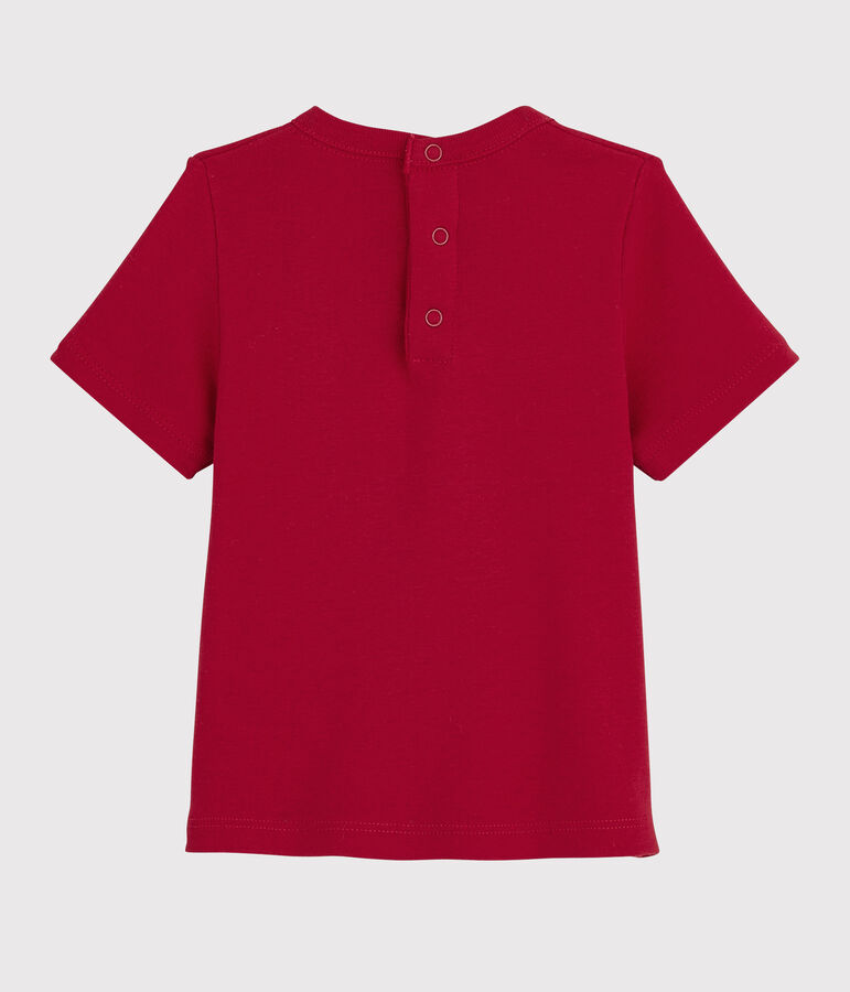 Tee-shirt manches courtes b&eacute;b&eacute; fille rouge TERKUIT