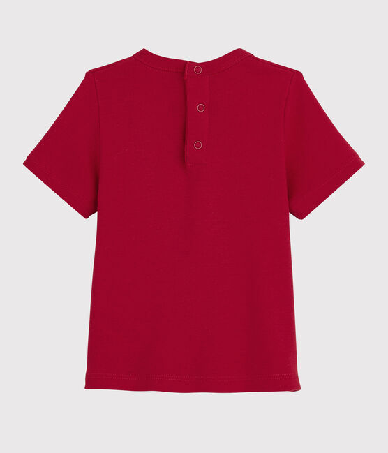 Tee-shirt manches courtes bébé fille rouge TERKUIT