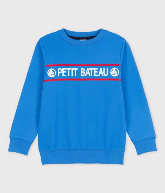 Sweatshirt en molleton enfant garçon bleu BRASIER