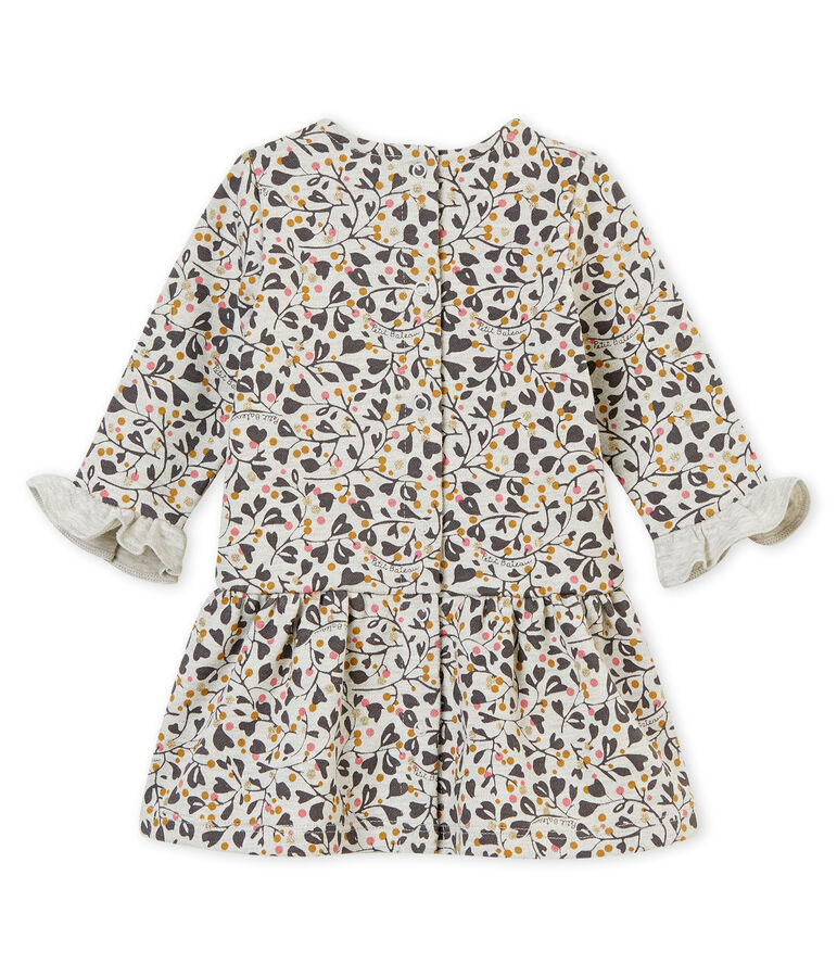 Robe imprim&eacute;e b&eacute;b&eacute; fille gris/multicouleur