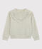 Sweatshirt en tubique enfant fille blanc AVALANCHE/ BRUT