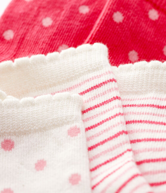 Lot de 3 chaussettes à motif bébé fille variante 1