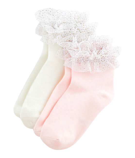 Lot de 2 paires de chaussettes enfant fille variante 1