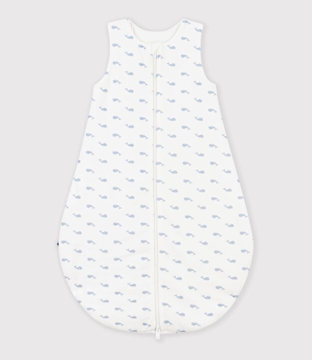 Gigoteuse b&eacute;b&eacute; en velours imprim&eacute; baleines TOG 3 bleu/bleu