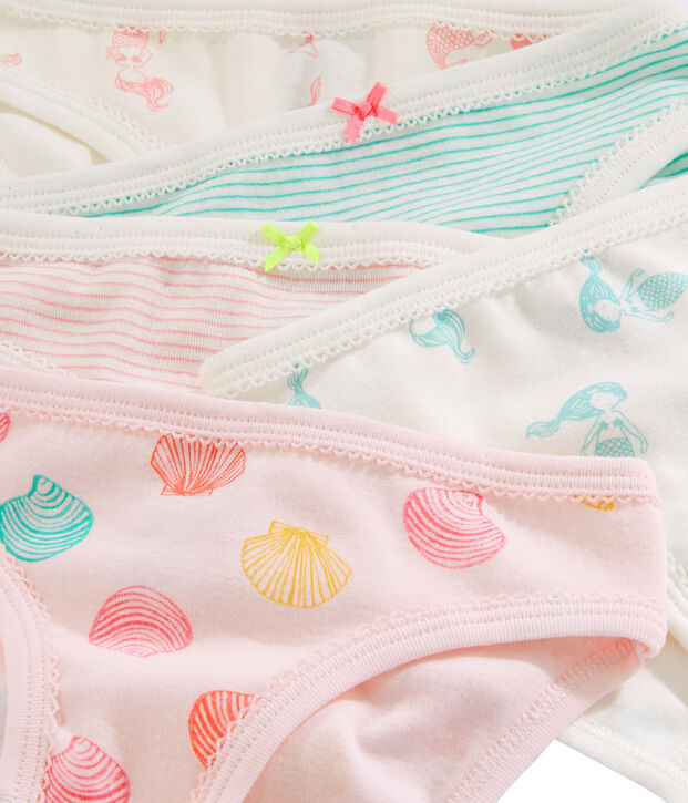 Lot de 5 culottes petite fille multicouleur