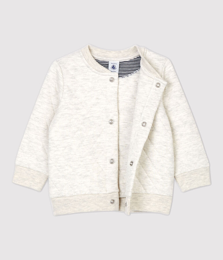 Cardigan matelass&eacute;e b&eacute;b&eacute;. beige MONTELIMAR CHINE