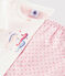 Pyjacourt hippocampes petite fille en coton blanc MARSHMALLOW/rose GRETEL
