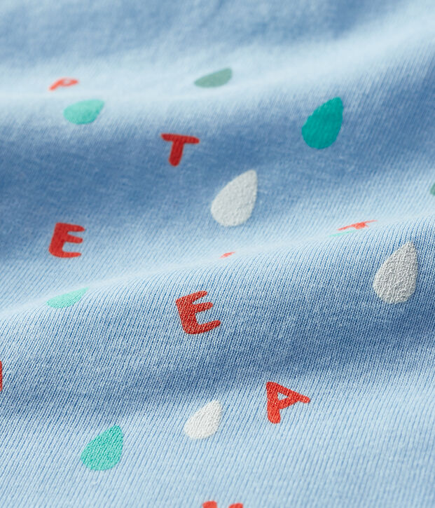 Tee-shirt manches courtes b&eacute;b&eacute; gar&ccedil;on bleu