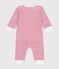 Pyjama sans pieds en coton bébé blanc ECUME/rouge TERKUIT