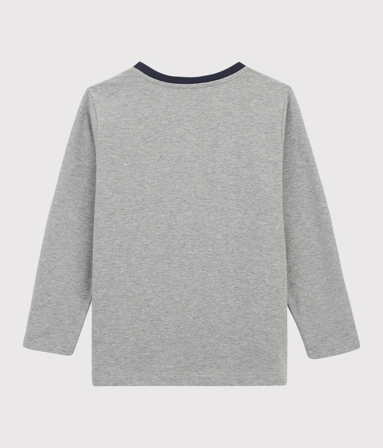 Tee-shirt s&eacute;rigraphi&eacute; enfant gar&ccedil;on gris SUBWAY CHINE