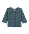 Cardigan torsadé bleu Atlantic