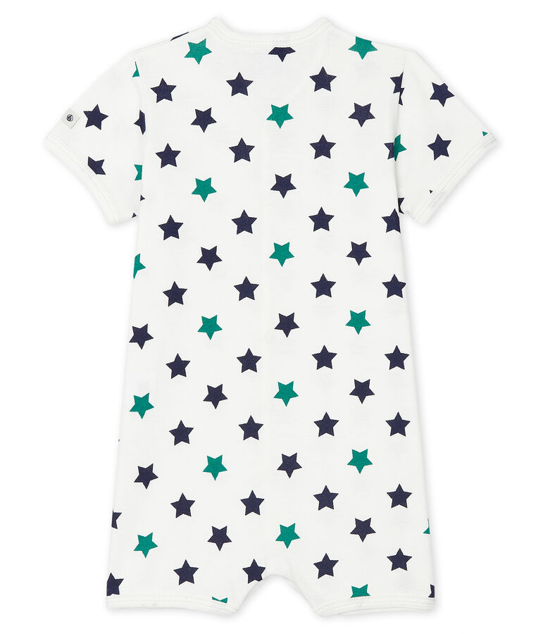 Combicourt b&eacute;b&eacute; gar&ccedil;on en lin/coton blanc/multicouleur