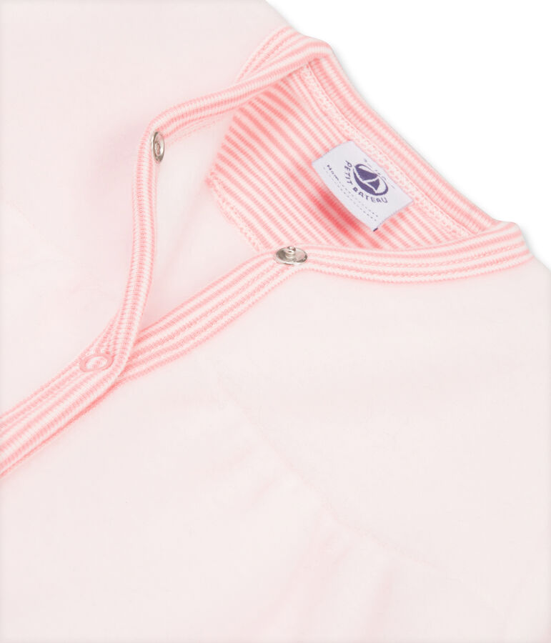 Combichaud b&eacute;b&eacute; fille en polaire rose Vienne