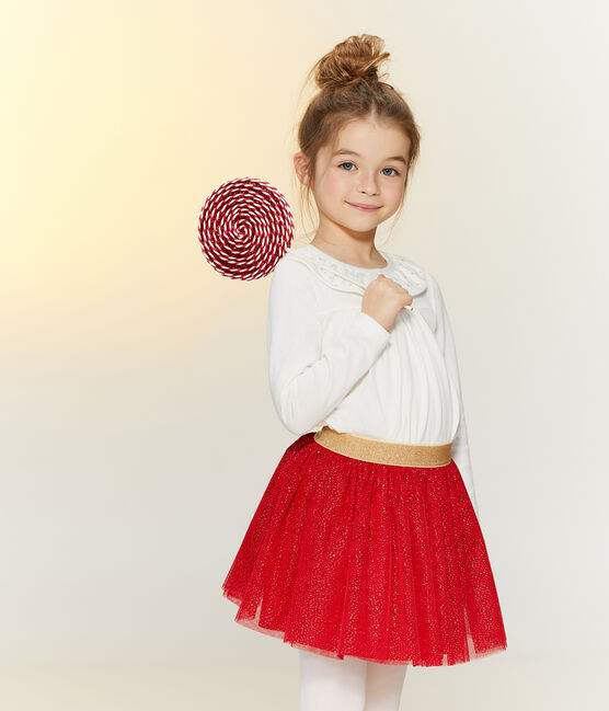 Blouse enfant fille blanc MARSHMALLOW