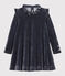 Robe manches longues enfant fille bleu SMOKING